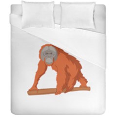 Orangutan T-shirtwhite Look Calm Orangutan 07 T-shirt Duvet Cover Double Side (california King Size) by EnriqueJohnson