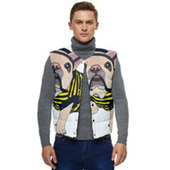 English Bulldog T- Shirt English Bee Dog T- Shirt Men s Button Up Puffer Vest	 by ZUXUMI