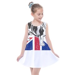 English Bulldog T- Shirt English Bulldog - English Bulldog Union Jack Flag T- Shirt Kids  Summer Dress by ZUXUMI