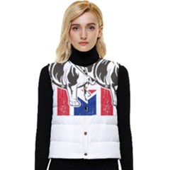 English Bulldog T- Shirt English Bulldog - English Bulldog Union Jack Flag T- Shirt Women s Button Up Puffer Vest by ZUXUMI