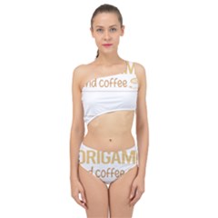 Origami T-shirtif It Involves Coffee Origami T-shirt Spliced Up Two Piece Swimsuit by EnriqueJohnson