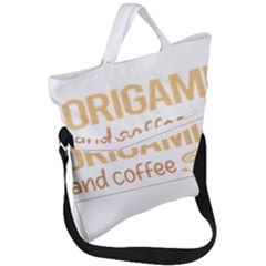 Origami T-shirtif It Involves Coffee Origami T-shirt Fold Over Handle Tote Bag by EnriqueJohnson