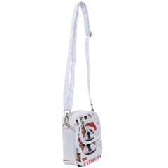 English Bulldog T- Shirt English Bulldog Merry Christmas T- Shirt (2) Shoulder Strap Belt Bag by ZUXUMI