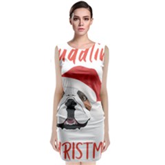 English Bulldog T- Shirt English Bulldog Merry Christmas T- Shirt (2) Classic Sleeveless Midi Dress by ZUXUMI