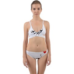 Ostrich T-shirtsteal Your Heart Ostrich 05 T-shirt Wrap Around Bikini Set by EnriqueJohnson