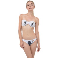 Ostrich T-shirtsteal Your Heart Ostrich 09 T-shirt Classic Bandeau Bikini Set by EnriqueJohnson