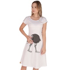 Ostrich T-shirtsteal Your Heart Ostrich 09 T-shirt Classic Short Sleeve Dress by EnriqueJohnson