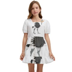 Ostrich T-shirtsteal Your Heart Ostrich 09 T-shirt Kids  Short Sleeve Dolly Dress by EnriqueJohnson