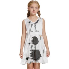 Ostrich T-shirtsteal Your Heart Ostrich 09 T-shirt Kids  Sleeveless Tiered Mini Dress by EnriqueJohnson