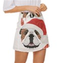 English Bulldog T- Shirt English Bulldog Merry Christmas T- Shirt (4) Mini Front Wrap Skirt View3