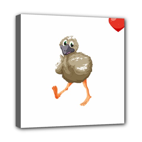 Ostrich T-shirtsteal Your Heart Ostrich 36 T-shirt Mini Canvas 8  X 8  (stretched) by EnriqueJohnson