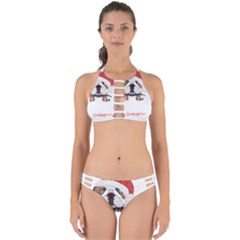 English Bulldog T- Shirt English Bulldog Merry Christmas T- Shirt (8) Perfectly Cut Out Bikini Set by ZUXUMI