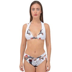 English Bulldog T- Shirt English Bulldog Merry Christmas T- Shirt (8) Double Strap Halter Bikini Set by ZUXUMI