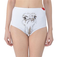 Ostrich T-shirtsteal Your Heart Ostrich 44 T-shirt Classic High-waist Bikini Bottoms by EnriqueJohnson