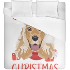 English Cocker Spaniel T- Shirt English Cocker Spaniel Merry Christmas T- Shirt (1) Duvet Cover (king Size) by ZUXUMI