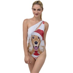 English Cocker Spaniel T- Shirt English Cocker Spaniel Merry Christmas T- Shirt (1) To One Side Swimsuit by ZUXUMI