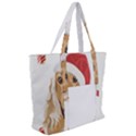 English Cocker Spaniel T- Shirt English Cocker Spaniel Merry Christmas T- Shirt (1) Zip Up Canvas Bag View2