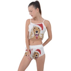 English Cocker Spaniel T- Shirt English Cocker Spaniel Merry Christmas T- Shirt (1) Summer Cropped Co-ord Set by ZUXUMI