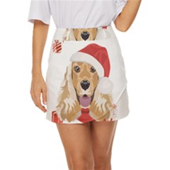 English Cocker Spaniel T- Shirt English Cocker Spaniel Merry Christmas T- Shirt (1) Mini Front Wrap Skirt