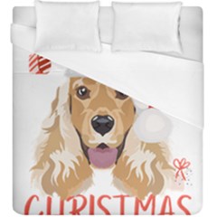 English Cocker Spaniel T- Shirt English Cocker Spaniel Merry Christmas T- Shirt (2) Duvet Cover (king Size) by ZUXUMI