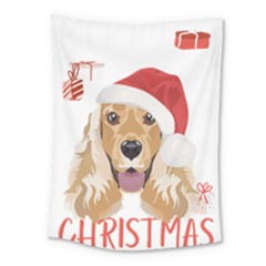 English Cocker Spaniel T- Shirt English Cocker Spaniel Merry Christmas T- Shirt (2) Medium Tapestry by ZUXUMI