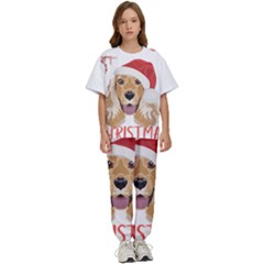 English Cocker Spaniel T- Shirt English Cocker Spaniel Merry Christmas T- Shirt (2) Kids  T-shirt And Pants Sports Set by ZUXUMI