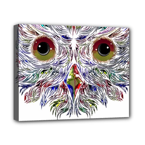 Owl T-shirtowl Color Edition T-shirt Canvas 10  X 8  (stretched) by EnriqueJohnson