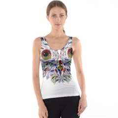 Owl T-shirtowl Color Edition T-shirt Women s Basic Tank Top by EnriqueJohnson