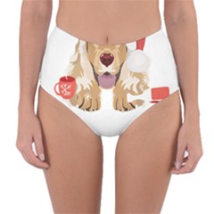 English Cocker Spaniel T- Shirt English Cocker Spaniel Merry Christmas T- Shirt (7) Reversible High-waist Bikini Bottoms by ZUXUMI