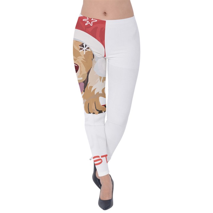 English Cocker Spaniel T- Shirt English Cocker Spaniel Merry Christmas T- Shirt (7) Velvet Leggings