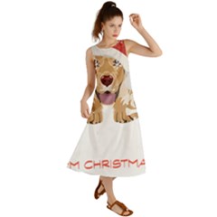 English Cocker Spaniel T- Shirt English Cocker Spaniel Merry Christmas T- Shirt (7) Summer Maxi Dress by ZUXUMI