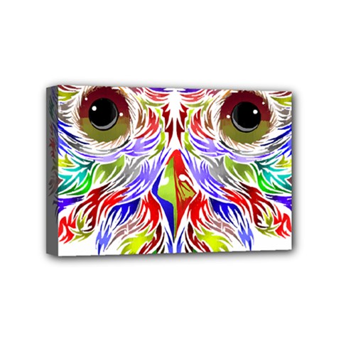 Owl T-shirtowl Color Full For Light Color T-shirt T-shirt Mini Canvas 6  X 4  (stretched) by EnriqueJohnson