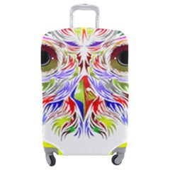 Owl T-shirtowl Color Full For Light Color T-shirt T-shirt Luggage Cover (medium) by EnriqueJohnson