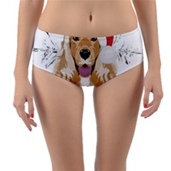 English Cocker Spaniel T- Shirt English Cocker Spaniel Merry Christmas T- Shirt Reversible Mid-waist Bikini Bottoms by ZUXUMI