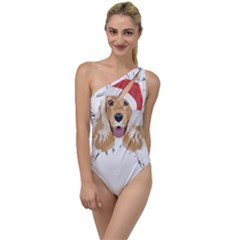 English Cocker Spaniel T- Shirt English Cocker Spaniel Merry Christmas T- Shirt To One Side Swimsuit by ZUXUMI