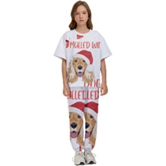 English Cocker Spaniel T- Shirt English Cocker Spaniel Mulled Wine Christmas T- Shirt Kids  T-shirt And Pants Sports Set by ZUXUMI