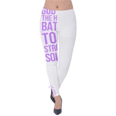 Epilepsy Awareness T- Shirt Epilepsy Awareness Sunflower God Give The Hardest Battles T- Shirt Velvet Leggings by ZUXUMI