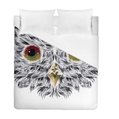 Owl T-shirtowl Metalic Edition T-shirt Duvet Cover Double Side (full/ Double Size) by EnriqueJohnson