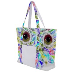 Owl T-shirtowl New Color Design T-shirt Zip Up Canvas Bag by EnriqueJohnson