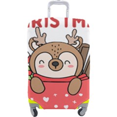 Family Christmas 2022 Matching T- Shirt Christmas We Are Family 2022 Cute Xmas Matching Custom T- Sh Luggage Cover (large) by ZUXUMI