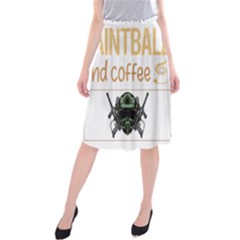 Paintball T-shirtif It Involves Coffee Paintball T-shirt Midi Beach Skirt by EnriqueJohnson