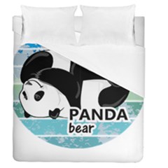 Panda Bear T-shirtcute Panda Bears T-shirt Duvet Cover Double Side (queen Size) by EnriqueJohnson