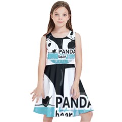 Panda Bear T-shirtcute Panda Bears T-shirt Kids  Skater Dress by EnriqueJohnson