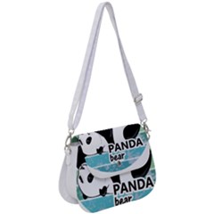 Panda Bear T-shirtcute Panda Bears T-shirt Saddle Handbag by EnriqueJohnson