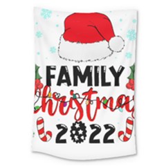 Family Christmas T- Shirt Family Christmas 2022 T- Shirt Large Tapestry by ZUXUMI