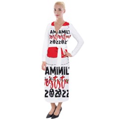 Family Christmas T- Shirt Family Christmas 2022 T- Shirt Velvet Maxi Wrap Dress by ZUXUMI