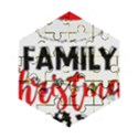 Family Christmas T- Shirt Family Christmas 2022 T- Shirt Wooden Puzzle Hexagon View1