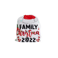 Family Christmas T- Shirt Family Christmas 2022 T- Shirt Drawstring Pouch (small) by ZUXUMI