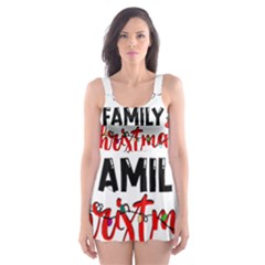 Family Christmas T- Shirt Family Christmas 2022 T- Shirt Skater Dress Swimsuit by ZUXUMI