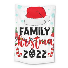 Family Christmas T- Shirt Family Christmas 2022 T- Shirt Small Tapestry by ZUXUMI